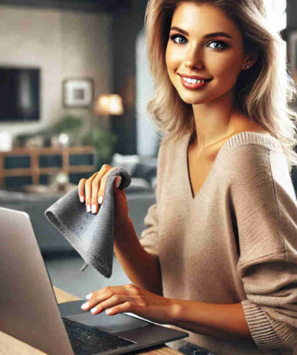 czyszczenie ekranu laptopa
